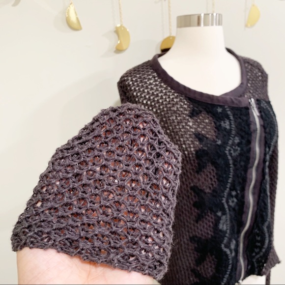 Free People Zip Motto Sweater Cardigan Jacket. - Picture 5 of 8